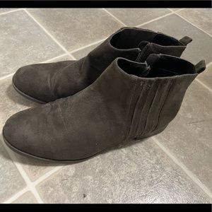 Dark brown ankle boots. Worn twice. Gently used. Excellent condition!